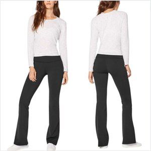 Lululemon Athletica Throwback Pant black flared high rise leggings size 6